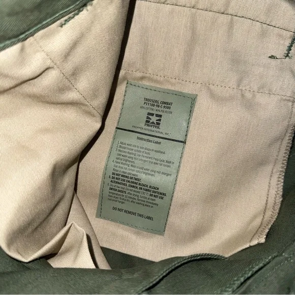 NWT PROPPER BDU Tactical Pants Green Men's L Military Combat Trousers Button Fly - Picture 10 of 10